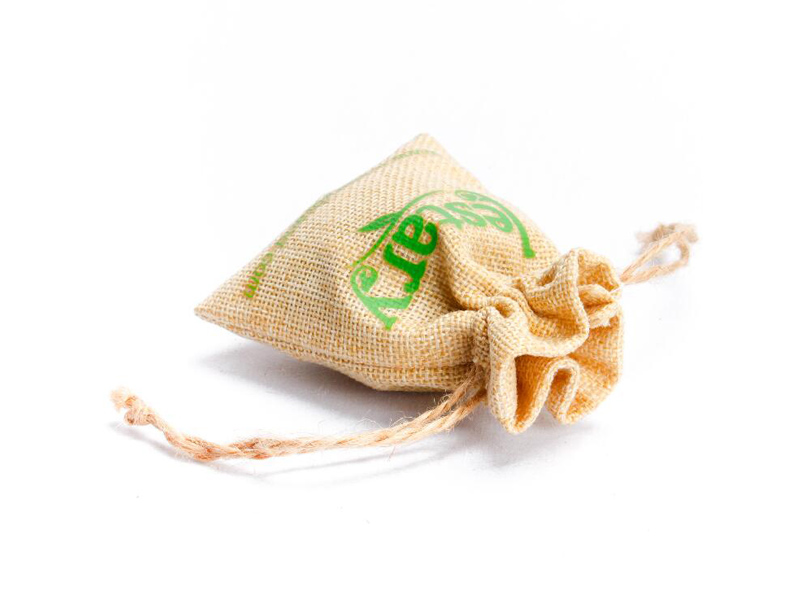 Bossa de cordó de regal de tela de jute de lli d'arpillera petita natural personalitzada a l'engròs de fàbrica