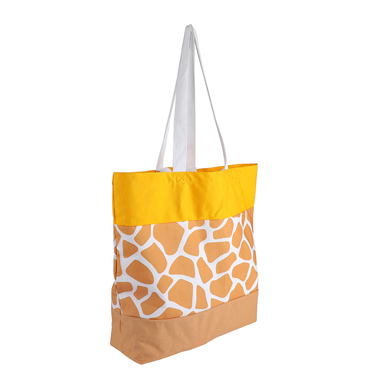 Personalized block print cotton shopping bag handmade tote bags wholesale Reusable cotton bag