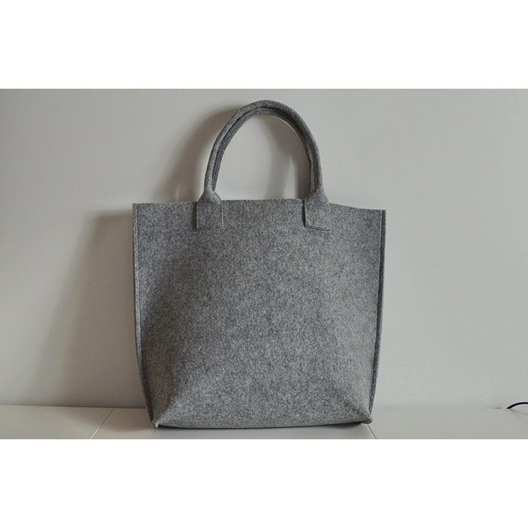 China Wholesale Branded Felt Tote Bag, Designer Leather felt handbag