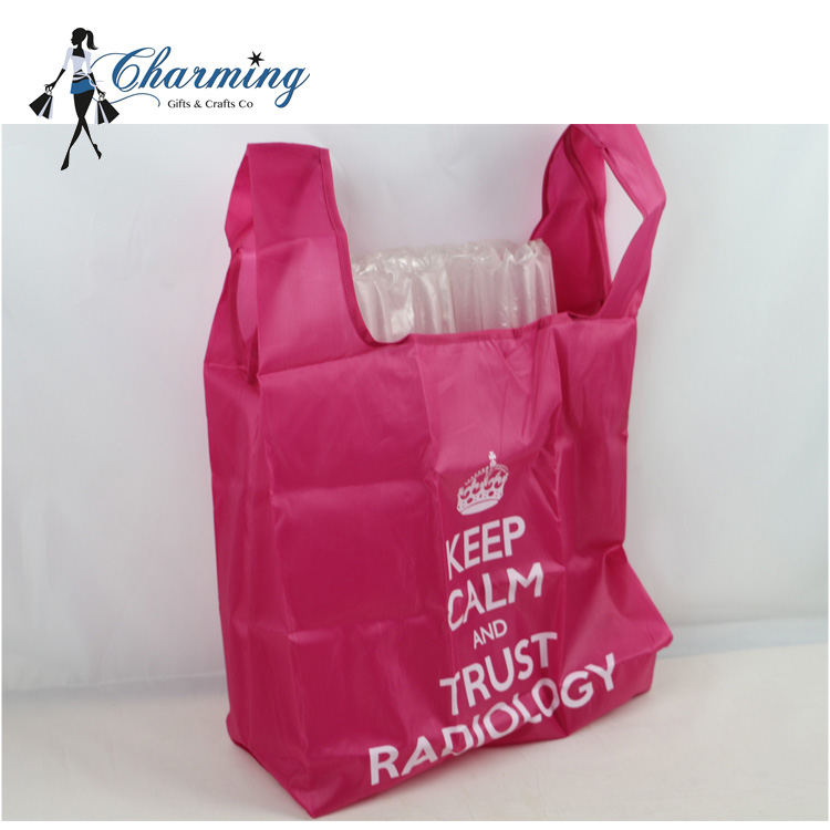 New recycle eco friendly wholesale polyester foldable shopping bag