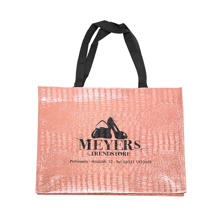 Luxury Grid Embossed Laminated Non Woven Shopping Bag