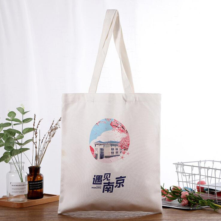 Customized Reusable Cotton Canvas Shopping Bags