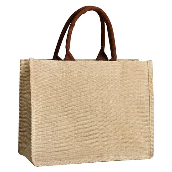 Hot sale Promotional Luxuria Custom Jute Hessian Carry Tote Bag with Logo
