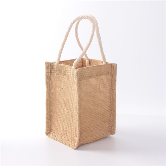 Benutzerdefinierte natürliche umweltfreundliche Sackleinen Einkaufstaschen Tote Jute Geschenk Tasche Großhandel