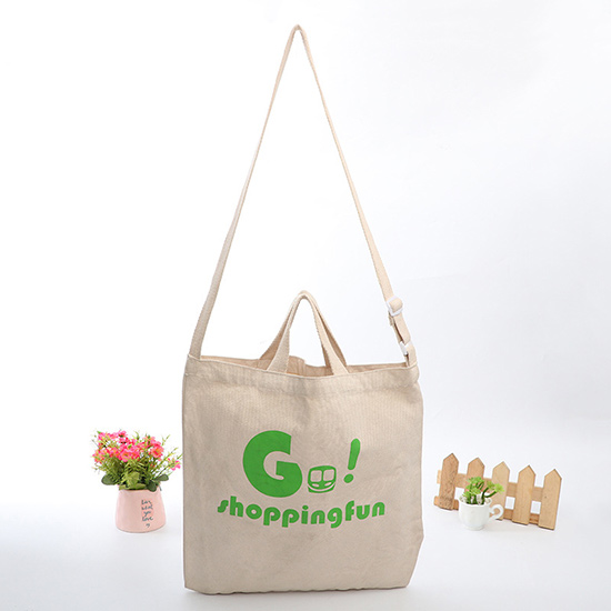 Cheap high quality reusable custom logo printed shopping canvas cotton tote bag
