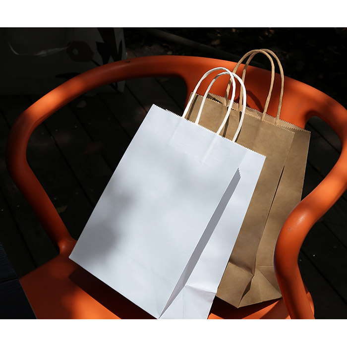 Kraft paper bag custom handbag clothing high-grade printing logo custom take-out clothes shopping gift packaging