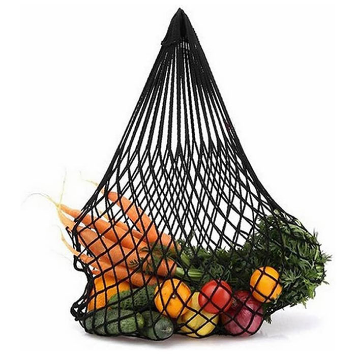 Recycled eco friendly organic hemp cotton net mesh reusable produce bags for fruit vegetable