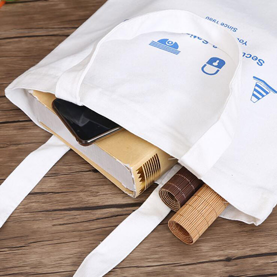 Customized Logo Reusable Cotton Canvas Hand Bags