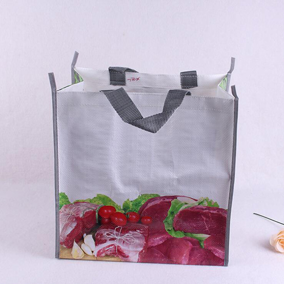 Reusable Custom Logo Printing Laminated PP Woven Shopping Tote Bag