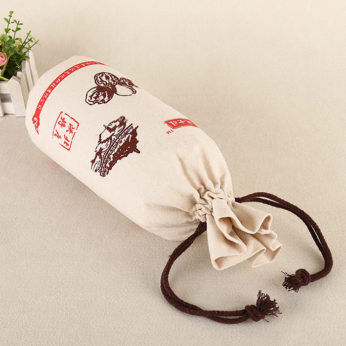 Custom packaging drawstring soap bag cotton Pouch Bag cotton bag with double cotton string for jewelry package