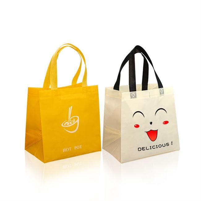 Opätovne použiteľná maloobchodná prenosná taška lacná veľká nákupná taška z netkanej textílie