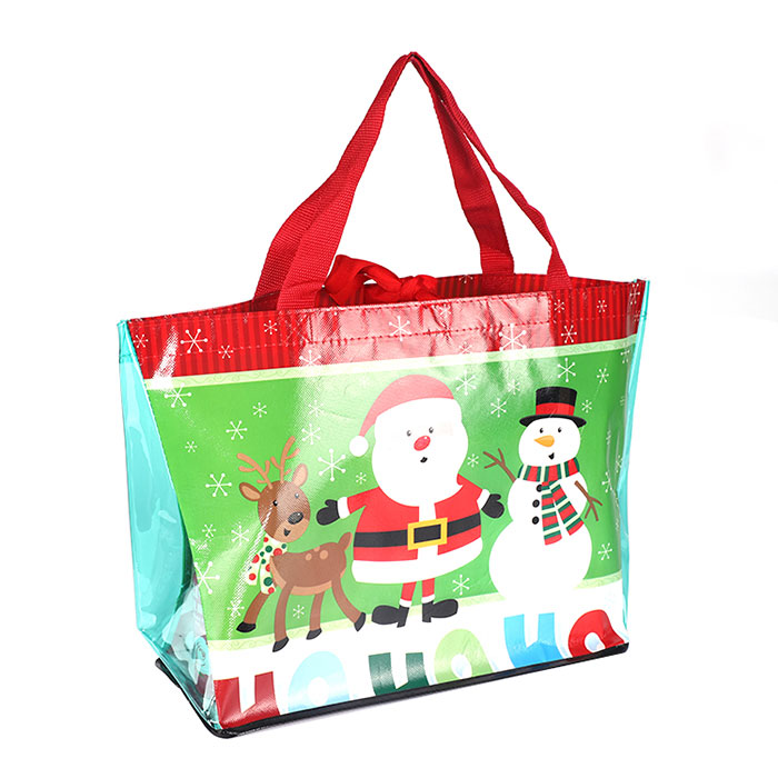 recycled custom foldable promotional pp laminated non woven shopping bag