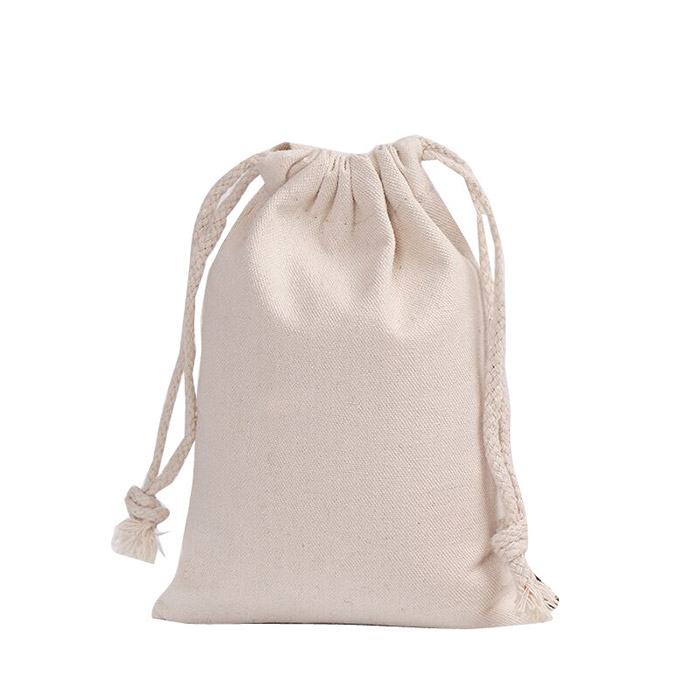 ustomized logo natural canvas cotton pouch silk-screen single double string drawstring bag, drawstring bag custom size