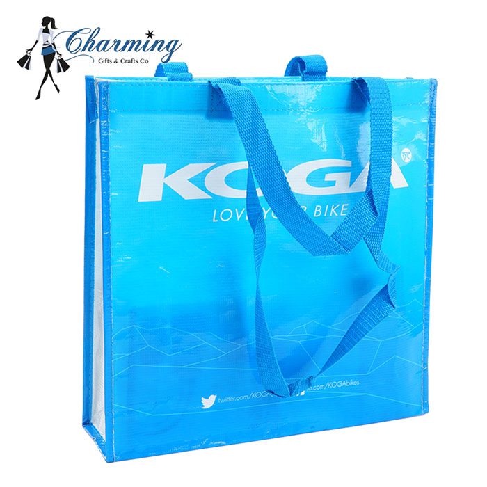 custom recycled plastic bottle tote shoppingbag