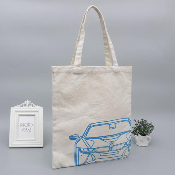 Kundenspezifisches Design Großhandel Günstiger Preis Weiße Baumwolle Leinwand Handtasche