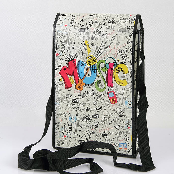 Промоционална чанта за рамо, изработена по поръчка, ламинирана нетъкана с капак