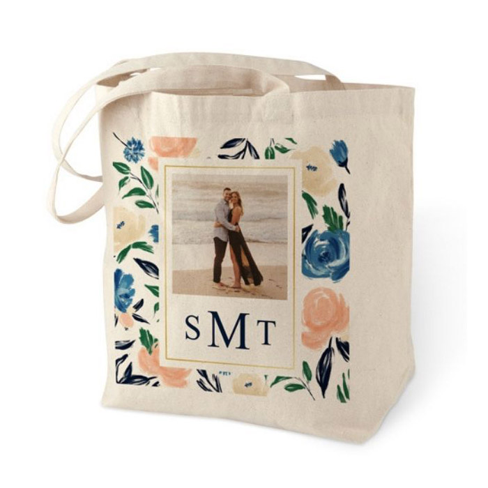 Custom Recycled Cotton Shopping Bag Promotional Reusable Shopping Bag