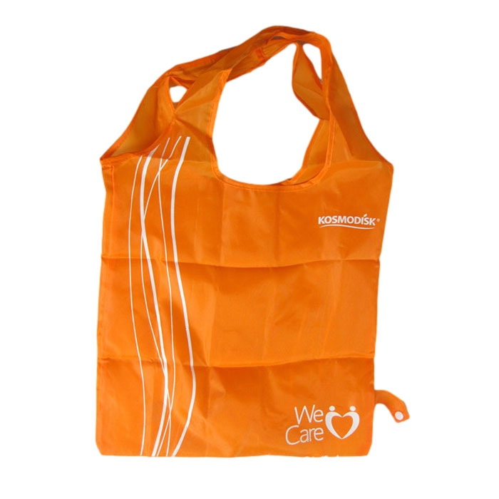 Friendly Lupum Eco RPET Foldable Polyester Tote Bag Care Reusable Custom Shopping Bag