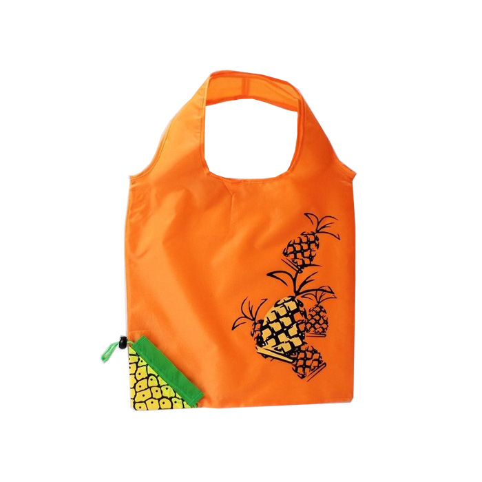 Forma di Frutta Riutilizabile Pieghevule RPET Poliestere Stoccaggio Alimentariu Tote Shopping Bag