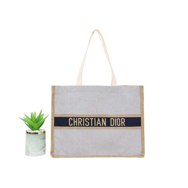 Wholesale Customized Jute Bag Sewed with Piping