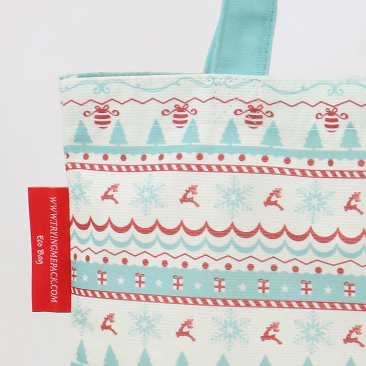 Wholesale Christmas RPET Non Woven Handle Bag