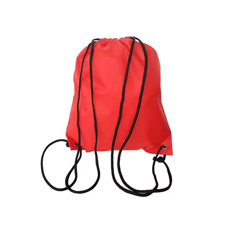 Eco Friendly Sports Travel Polyester Drawstring Backpack Gym Bag