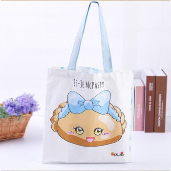 Wholesale custom LOGO creative printing eco friendly canvas cotton bag portable shopping bag