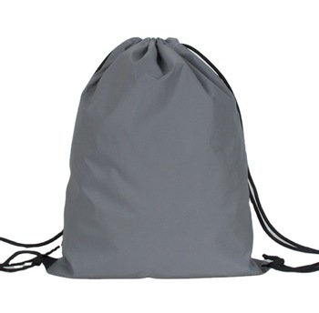 Best Selling Polyester Reflective Customized High Quality Drawstring Bag