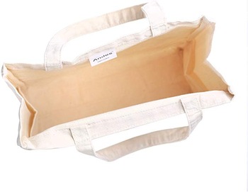 Custom 100% Cotton Canvas Tote Shopping Reusable Grocery Bag