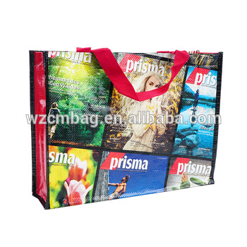 Factory eco-friendly durable handled laminated pp shopper