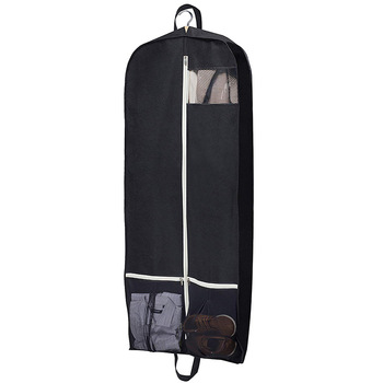 Garment Bag for Long Dress Dust Cloth Cover Bag for Suit Sets with mesh pocket