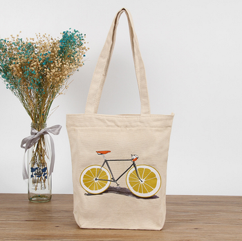 Recycled canvas cotton bag promotional