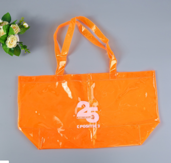 2019 Orange Fashion Custom Plastic PVC Kamot Bag