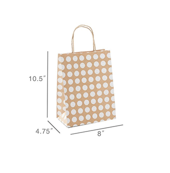Kraft Paper Bags የግዢ ቦርሳዎች የግሮሰሪ ሸቀጣ ሸቀጦች የወረቀት ስጦታ ቦርሳዎች