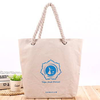 2019 wholesale cotton canvas beach bags with printing