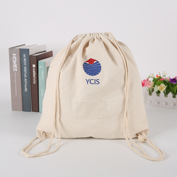 Charmingbag Best Sell Shopping Custom Cotton drawstring bag
