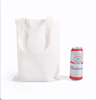 Custom Digital Printed Logo Zipper Plain Shopping Canvas Cotton Tote Bag
