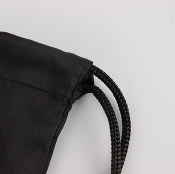 Нізкая цана продажу чорнай экалагічна чыстай святлоадбівальнай сумкі з поліэстэру