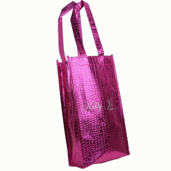 Manufacturer Recycled non woven with metallic lamination  Tote Bag