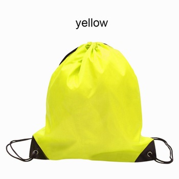Custom Logo color Drawstring Backpack waterproof sports Women Gym Bags