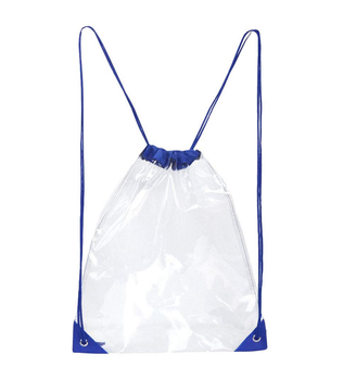 New Design Custom PVCClear Tote Bag Stadium Travel Gym Drawstring Bag