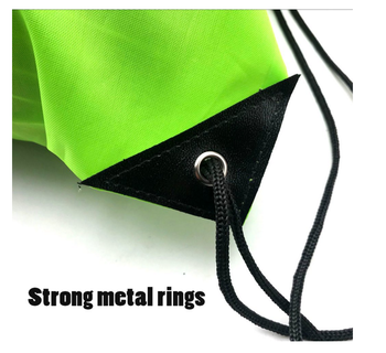 Reflective Sack Backpack Sport Gym Cinch Bag Travel Fabric Drawstring Backpack Bag
