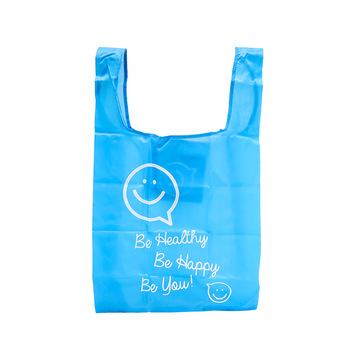 German Supermarket Recycling Polyester Foldable Shopping Bag Foldaway Recycle Polyester Bag