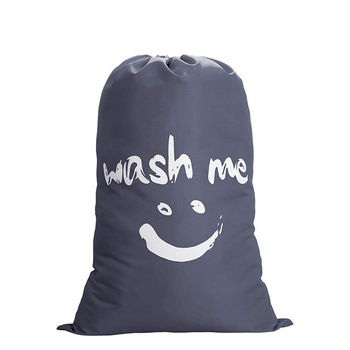 Customize promotional reusable eco friendly drawstring canvas gym laundry bag