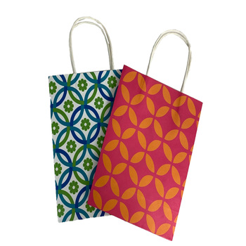 Recycled Custom Printing Logo gift bag Paper Bag para sa pagpamalit